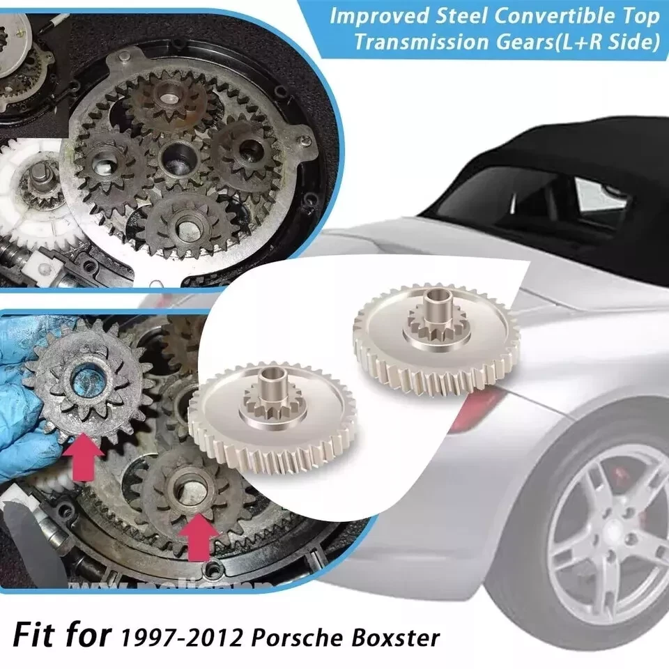 Par de engrenagens de transmissão superior conversíveis de alta qualidade para Porsche Boxster 1997-12 - Imagem 3 de 4