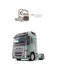 PANNELLO ANGOLARE ANGOLO CABINA DESTRO NERO Adatto a VOLVO FH4