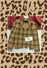 Finity Studio Plaid Jacket Sweater Women Junior Size 10 !