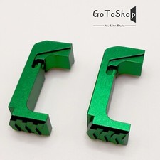 2 PK Extended Mag Release for the Glock 43x 48 Aluminum Green
