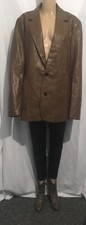Ladies Reclaimed Vintage  Faux Leather Jacket Size Uk 44