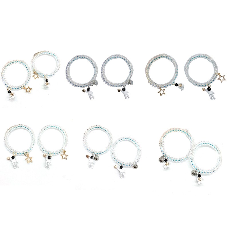 Cartoon Astronaut Hair Tie Elastic Headband with Safe Steric Decoration