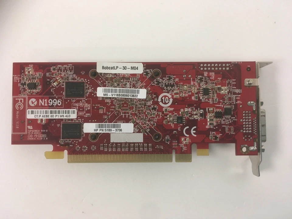 HP 5189-3736 PCIe Video Graphic Card BobcatLP-30-M04 - Image 2 of 4