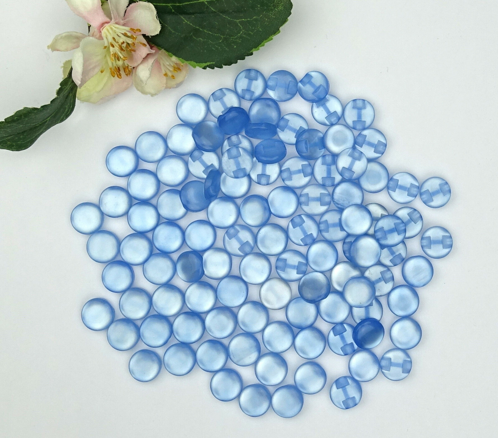 Trimz1900-BLUE – 250g Bunte Knöpfe In Verschiedenen Formen & Größen Für Bastelprojekte