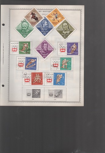 Hungary stamps 1800s to 1964 mh used cto album pages 915 stamps (MB28 - Picture 23 of 24