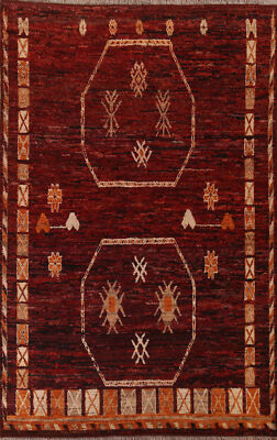 Handwoven Luxury Hand-Knotted Moroccan Area Rugs for Living Room 7x10 ft