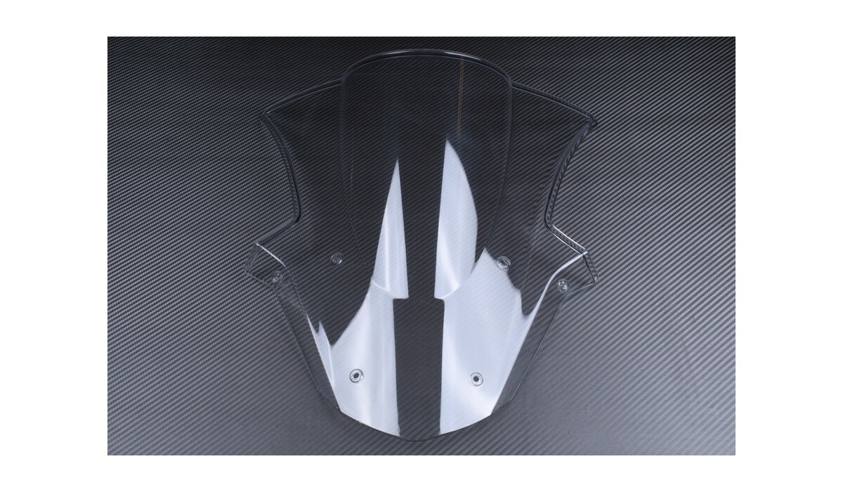 Bulle pare-brise moto Kawasaki ZX-10R anti-turbulences en carbone