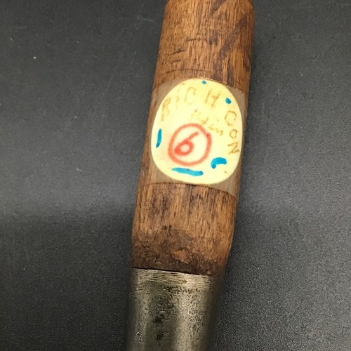 RARE! RICH CON 1/4 in BEVEL EDGE CHISEL Richards and Connover - Picture 8 of 8