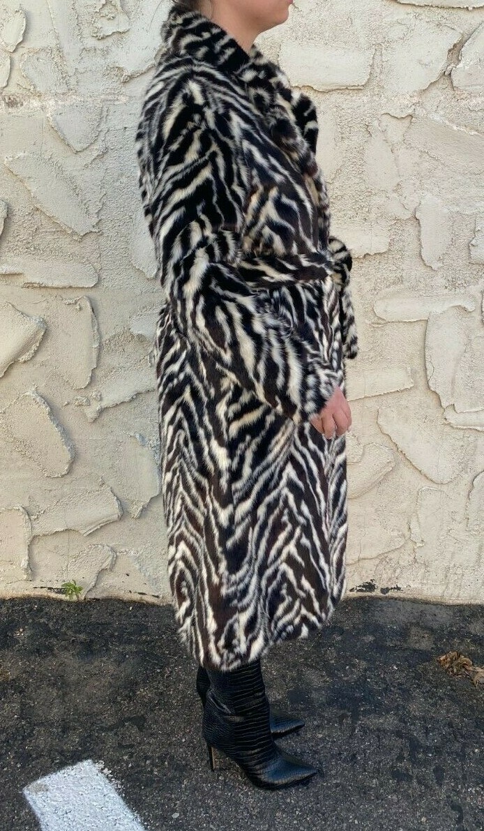 mango zebra coat