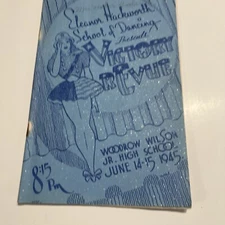 Vtg Dance Program Eleanor Hackworth School Of Dance Victory Revue 1945 Texas