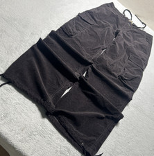 Y2K 2000s Beyond Baggy Cargo Corduroy Pants Womens 8 32x31 Hamilton Wide Adjust