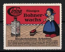 Cirine, an advertising brand, is liquid floor wax for effortless...