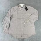 Billy Reid Tuscumbia Classic Shirt Mens Small Tan Pocket Cotton $198 New NWT