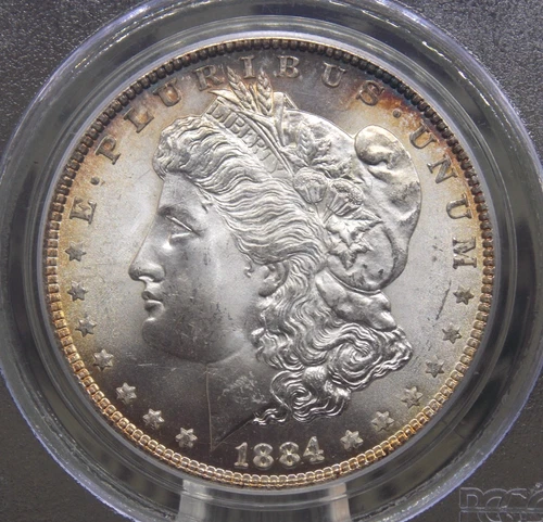 1884 "P" Morgan SILVER Dollar $1 PCGS MS65 #002 Gem BU Uncirculated ECC&C, Inc.