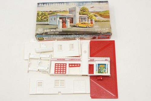 Kit de construcción de gasolinera Bachmann Plasticville 2608-100 escala HO | Zustand: Used