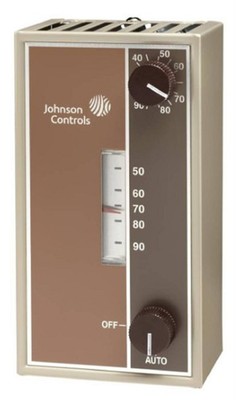 Johnson Controls T22BBC-1C Line Voltage Wall Thermostat, 40-90 Deg F (5-30 C)