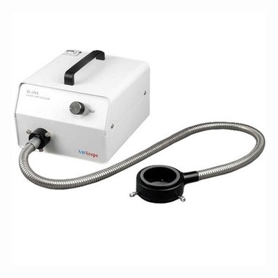 AmScope HLI50-AR 150W Fiber Optic Microscope Ring Illuminator Light Source