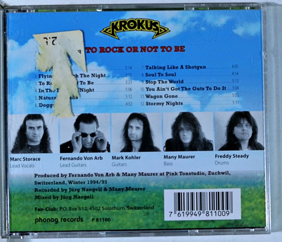 Krokus - To Rock Or Not To Be (CD 0) Foto 2 de 2
