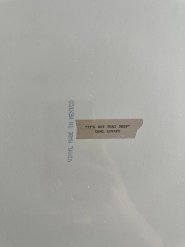 Demi Lovato It's Not That Deep Signed Vinyl - Bild 4 von 4