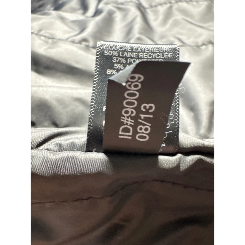 Chaqueta con Capucha Express Mezcla de Lana Calce Moderno Abrigo Negro Para Hombre Talla M/M Foto 4 de 4