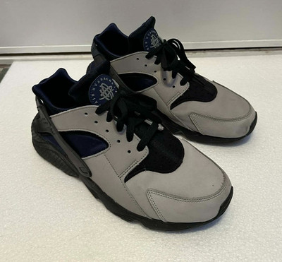 Pre-Owned Nike Air Huarache LE Trainers - Grey/Blue - Men's US 9.5 - DH8143-400