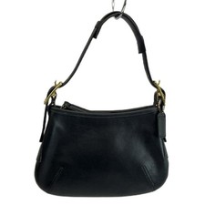 Coach Borsa a tracolla in pelle nera da donna tasca interna con zip 9211 25 cm B749
