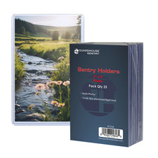 25 Guardhouse 3x5 Rigid Photo Holders for Index Card Small Print Toploaders