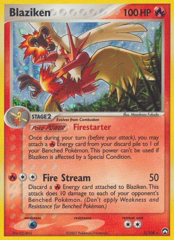 Pokémon TCG - Blaziken - 5/108 - Holo - Rare - Ex Power Keepers [Lightly Played]