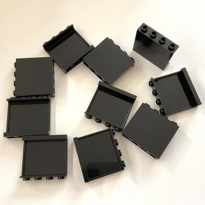10 Lego Panel Paneel 1x4x3 schwarz NEU 60581