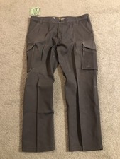 Carhartt G Force Gray Cargo Utility Workwear Relaxed Fit Pants Mens 42x32