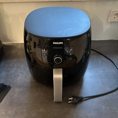 Philips Airfryer Heißluftfritteuse XXL, Schwarz, 7,3L mit Zubehör (HD9762/90)
