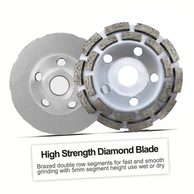 MARKENLOS 1-10x Schleifteller Diamant Schleiftopf Topfscheibe Ø 125mm Betonschleifer Beton