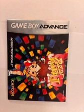 Authentic Super Puzzle Fighter II Game Boy Advance (GBA) Manual ONLY