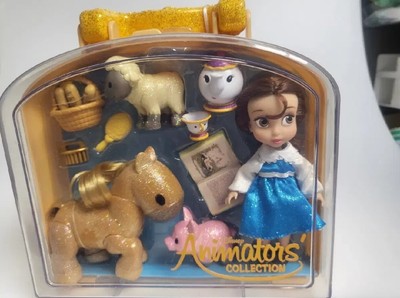 Disney Animators Collection beauty & the beast Doll Play Set in Carrying Case