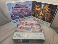 Bits Pieces The Last Supper Noah's Ark In the Manger Jigsaw Puzzle 300 Pc New