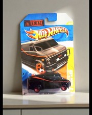 Hot Wheels 2011 New Models A-Team Vehicle GMC Vandura Van Black Red Stripe HTF