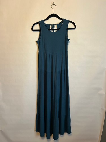 Endless Blu Tiered Maxi Dress