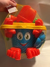 Simba 107113021 - Eimergarnitur mit Füßen, Sand-Spielzeug, Sandkasten, 11-tlg.