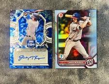 Jared McKenzie 2022 Bowman 1st Edition Sky Blue Holo & Hidden Gems Prospect Auto