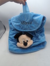 Vintage Disney Mickey Mouse Plush BlueBackpack