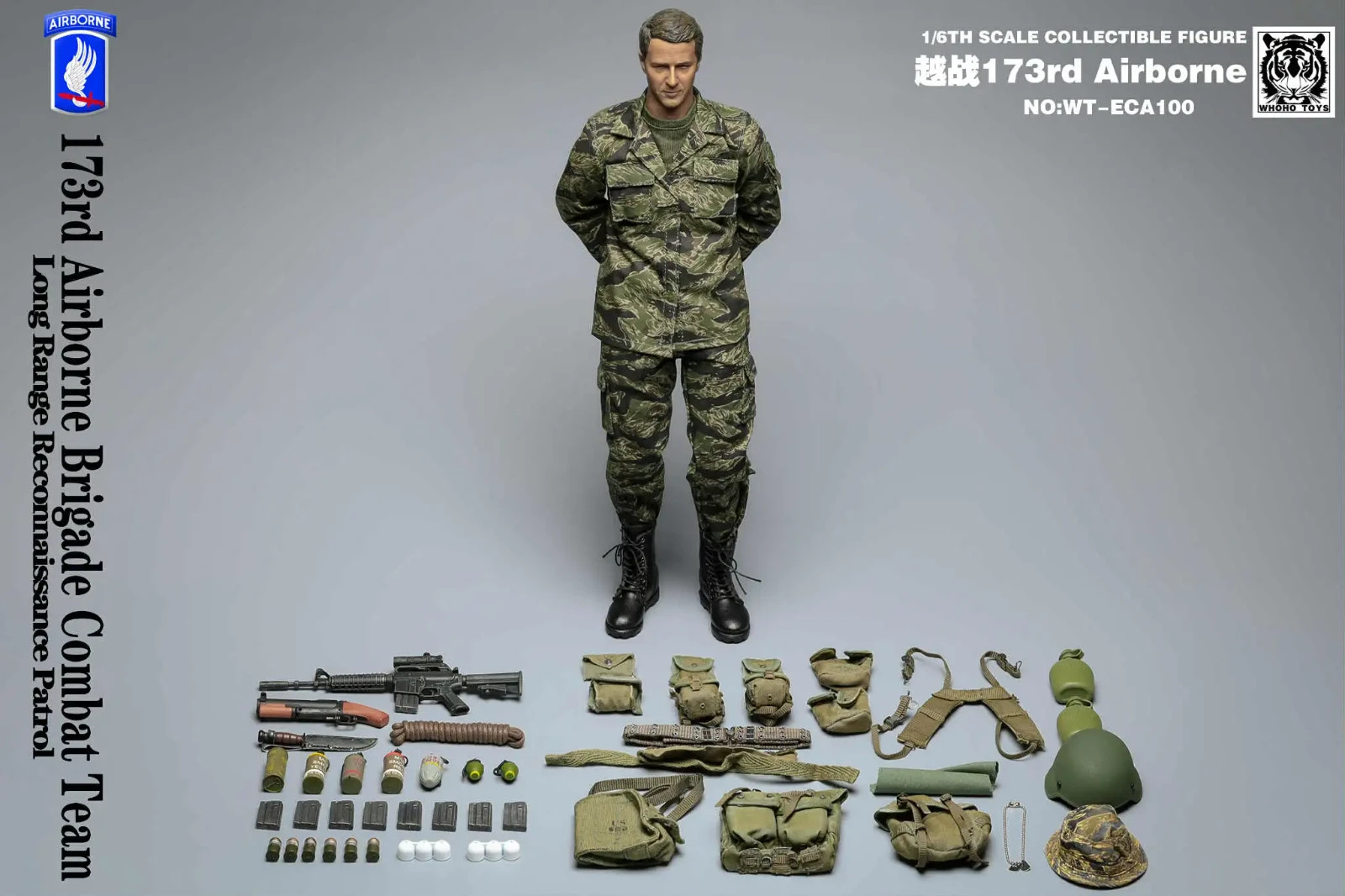 1:6 scale Whoho Toys Vietnam 173rd Airborne LRRP M56 Butt Pouch for 12" Figures