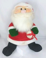 Vintage 1995 Gibson Greetings Santa Claus Puffy Musical Plush 15" UNTESTED