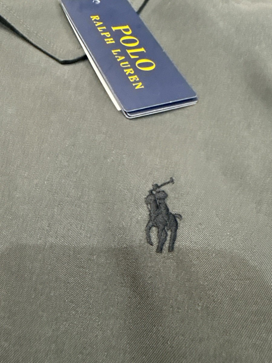NWT Polo Ralph Lauren DARK GRAY Twill Bi Swing Full Zip