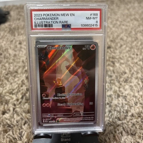 2023 Pokemon 151 Charmander 168 PSA 8 Illustration Rare NM-MT