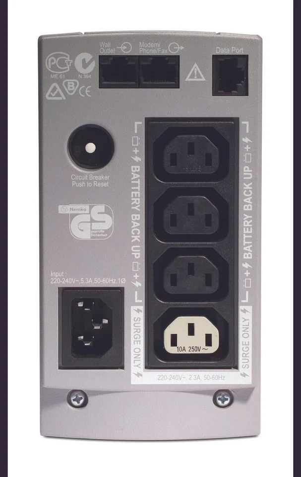 APC BackUPS CS 650VA USV 230V USB seriell BK650EI (BK650EI) - Bild 2 von 3
