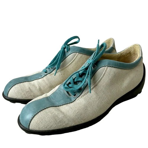 Scarpe TOD’s tela pelle designer bambino blu preppy accademia oldey mone