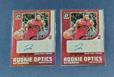 2024-25 Panini Optic Jonathan Mogbo Auto Lot (2) RC Rookie Red Toronto Raptors