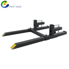 43 INCH Tractor Bucket Forks Clamp on Pallet Forks Loader Bucket 2000 LBS