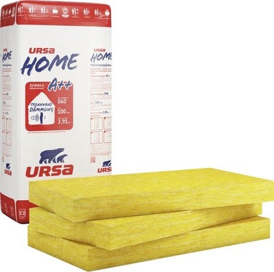 Ursa Home Trennwandplatte Glaswolle WLG 040 1250 x 625 x 40 mm  Trennwandplatte