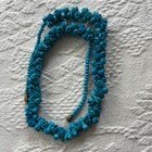 Vintage Carved Hawaiian Turquoise Color Pikake Flower Wedding Lei Necklace 21” — photo 8